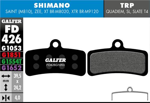 SHIMANO SAINT / ZEE STANDARD COMPOUND BRAKE PADS